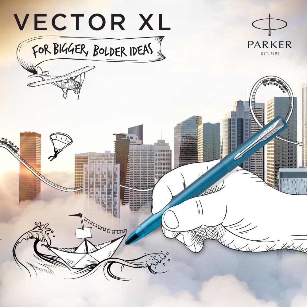 Ручка-роллер Parker VECTOR XL Metallic CT RB с Логотипом Ручка-роллер Parker VECTOR XL Metallic CT RB с Логотипом Фото 5